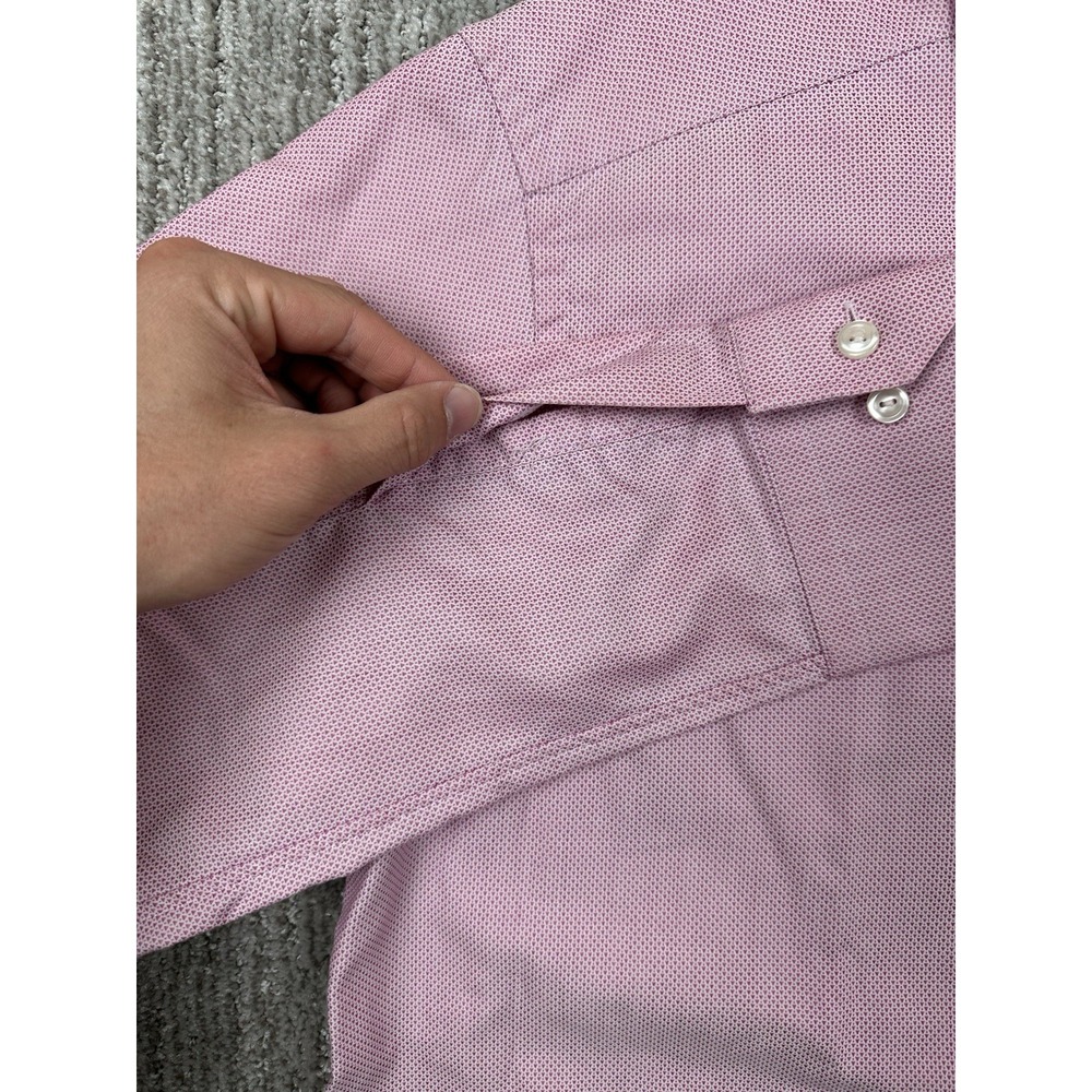 Eton Shirt Mens 16.5 42 Pink Contemporary Fit Dress Long Sleeve Button Front - Picture 3 of 12